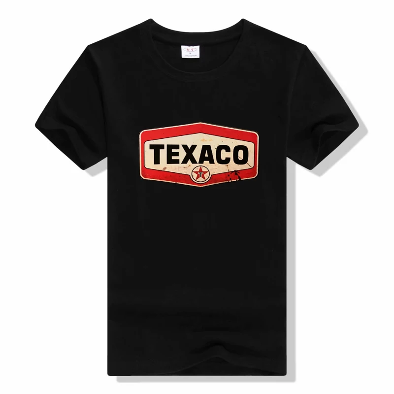 

New Summer Men's Texaco Tshirt Vintage Streetwear Casual Sportswear Vintage Tshirt for Men Clothing texaco Top Tees