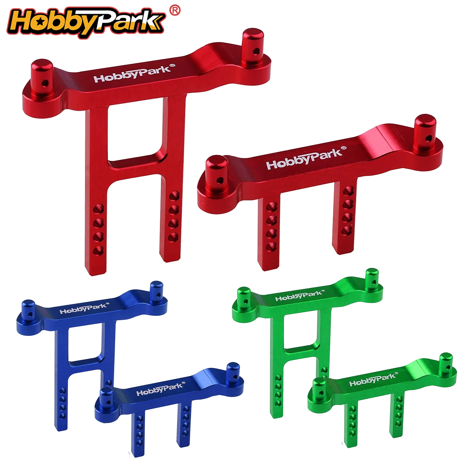 Фото Крепежные элементы, клипсы и шайбы HobbyPark из алюминия для кузова, замена для Traxxas 1/18 LaTrax Teton Desert Prerunner, передние и задние, 7615 №1
