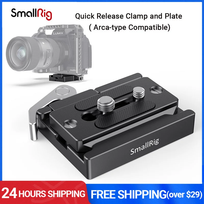 

SmallRig Arca Style Quick Release Clamp and Plate For DSLR Camera Cage/Tripods Arca-type Compatible Plate-2144B