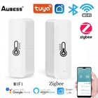 Датчик температуры и влажности Aubess Tuya Smart Life Wi-FiZigBee, комнатный гигрометр, термометр с поддержкой Alexa Google Home