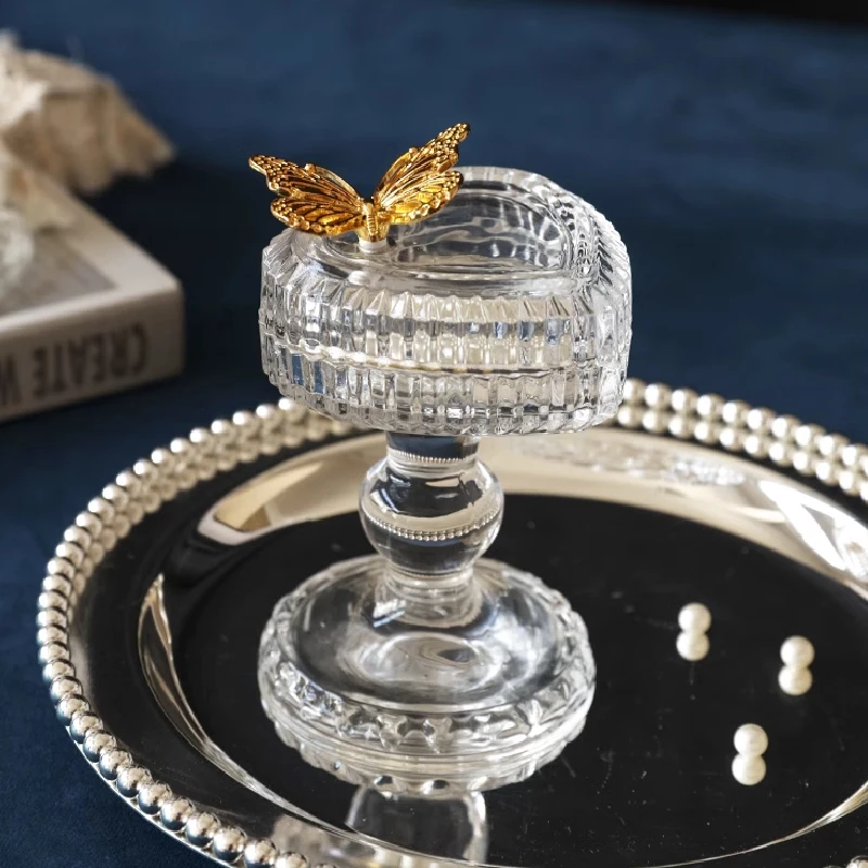 Стеклянная банка для хранения ювелирных изделий в скандинавском стиле