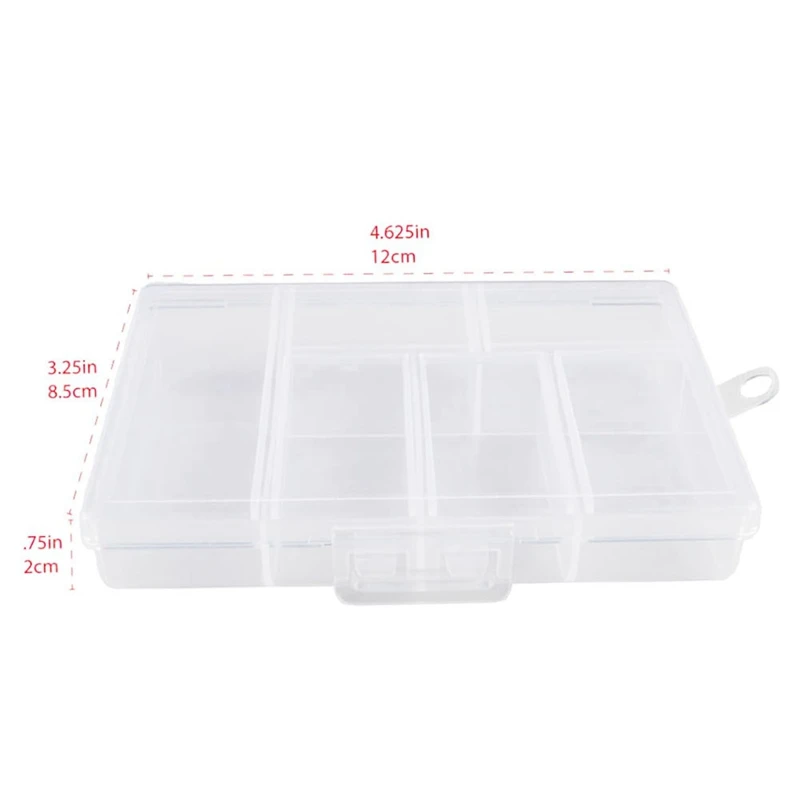 Маленький прозрачный пластиковый органайзер-магазин принадлежностей для
