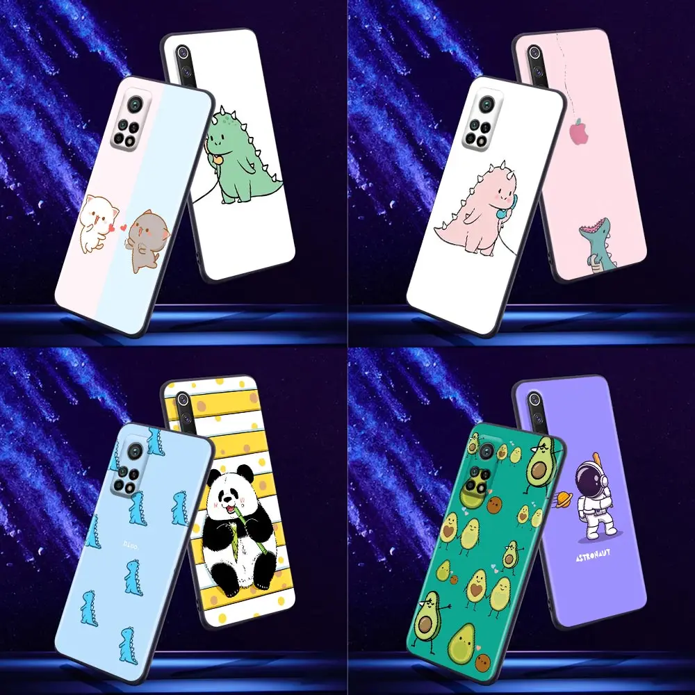 

Phone Case for Xiaomi Mi 9 9T SE Case 10T 10S MiA2 Lite CC9 Pro Note 10 Pro 5G Soft Silicone Cute Animal