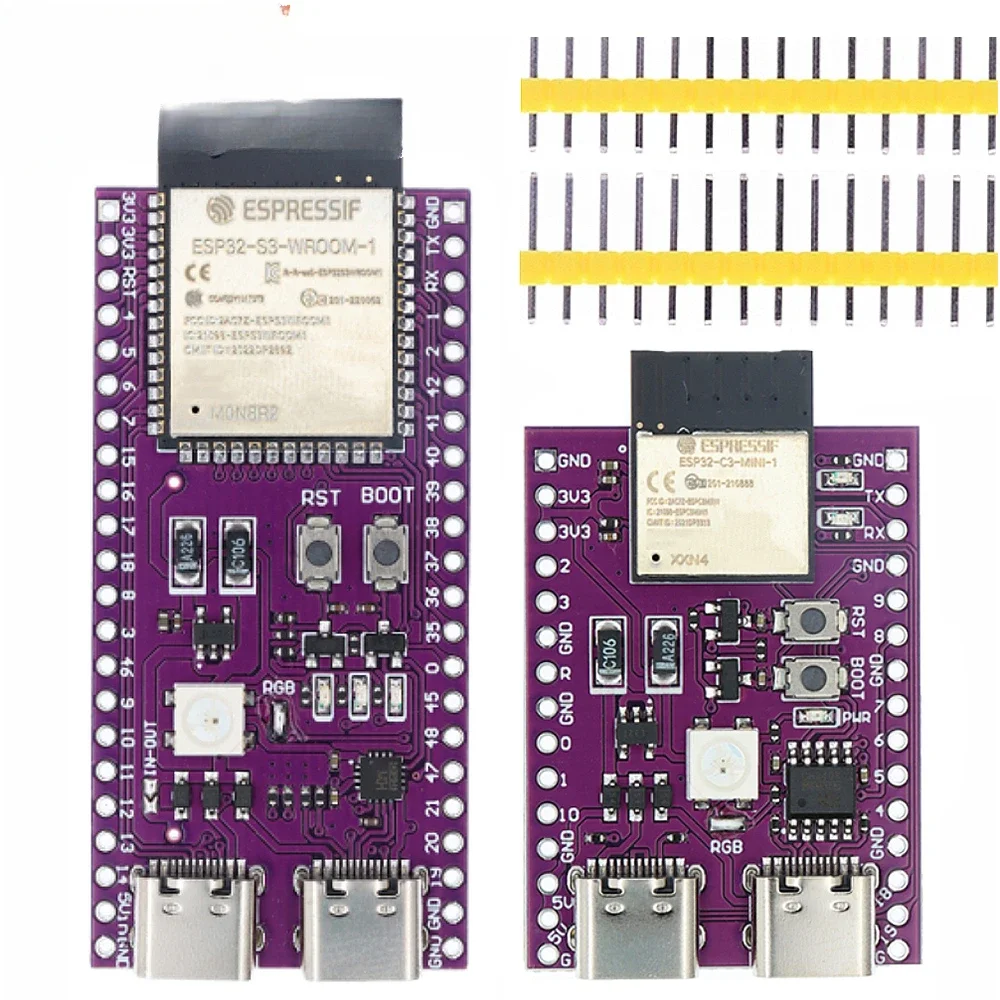 ESP32 ESP32-C3 ESP32-S3 двойной тип-C макетная плата CORE Board ESP32-C3-DevKitM-1 ESP32-C3-MINI-1 C N16R8