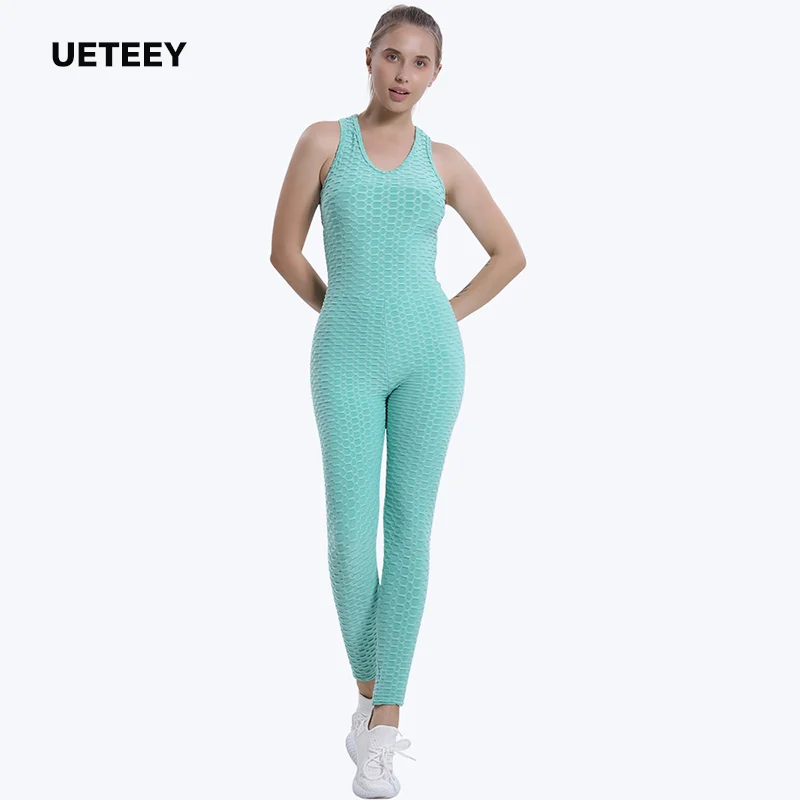 

One-piece yoga suit women's back cross exercise fitness one-piece suit belly tightening and hip lifting fitness suit