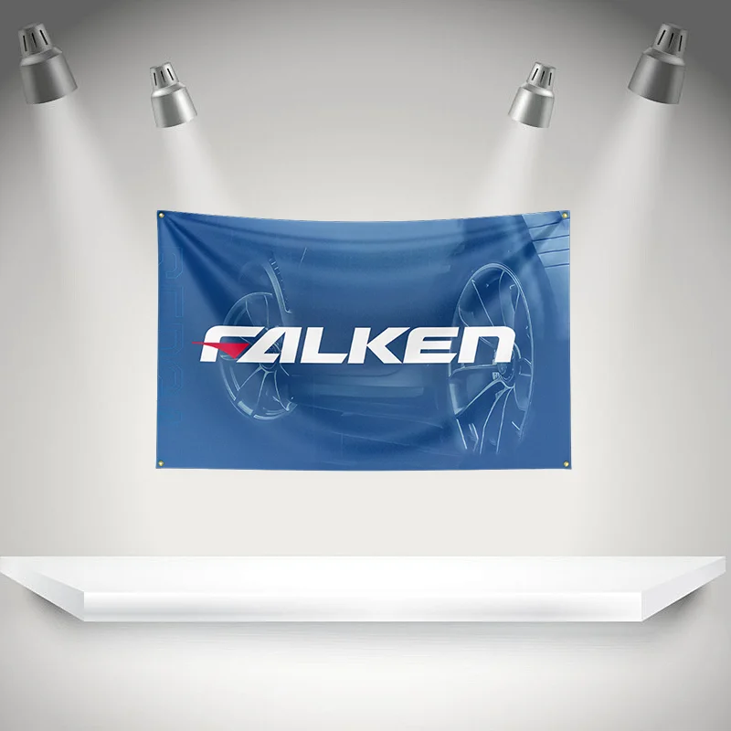Фото Флаг F-Falkens Tires, баннер для автозапчастей и инструментов, гобелен с HD-печатью для выставок, для автолюбителей, декор для гаража №1