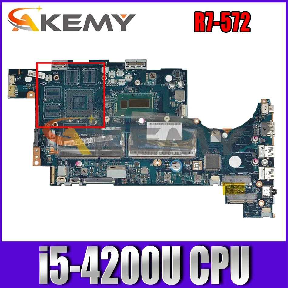 

For ACER Aspire R7-572 i5-4200U Notebook Mainboard LA-A021P SR170 Laptop Motherboard