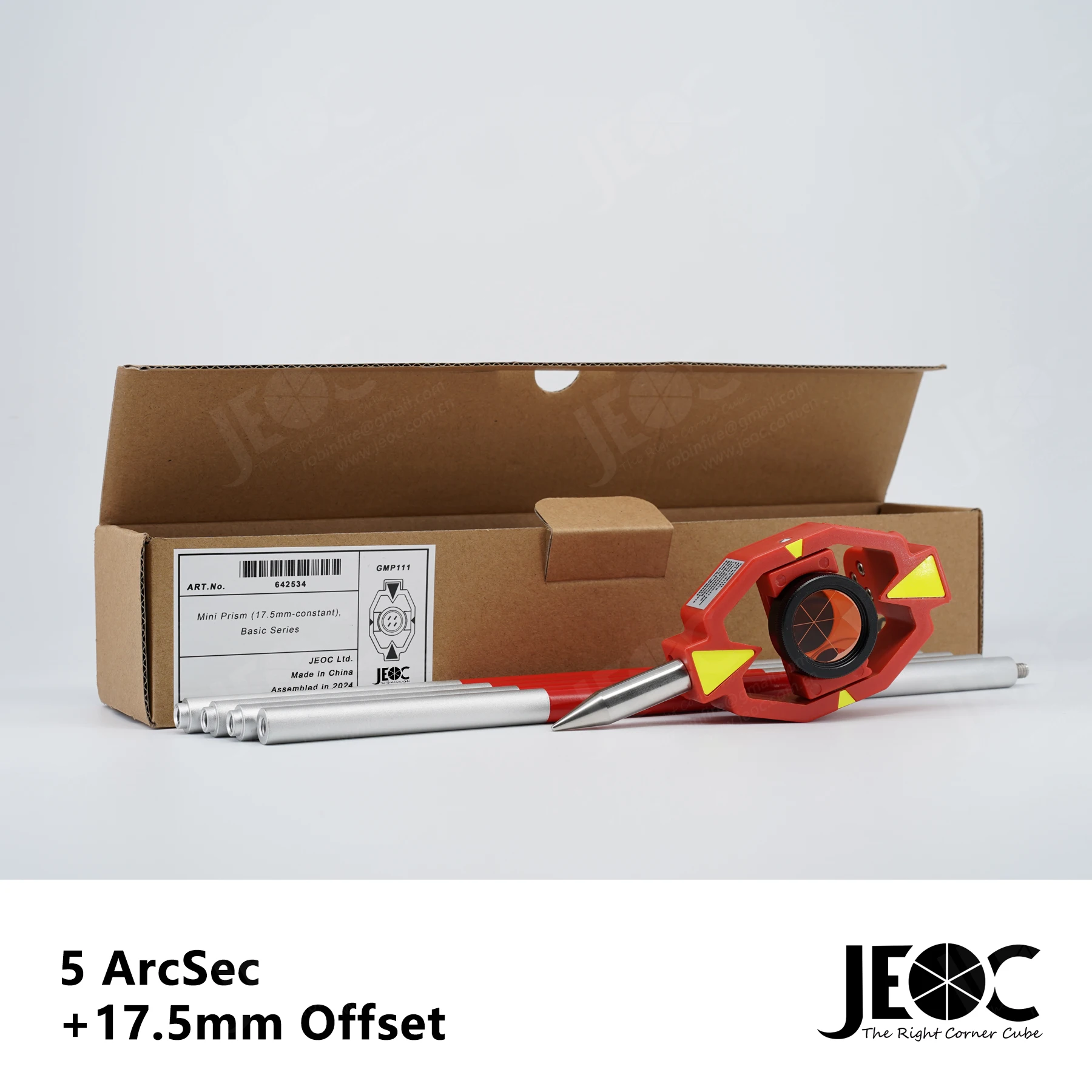 

JEOC Mini Prism Reflector GMP111 с 4 стержнями для Leica