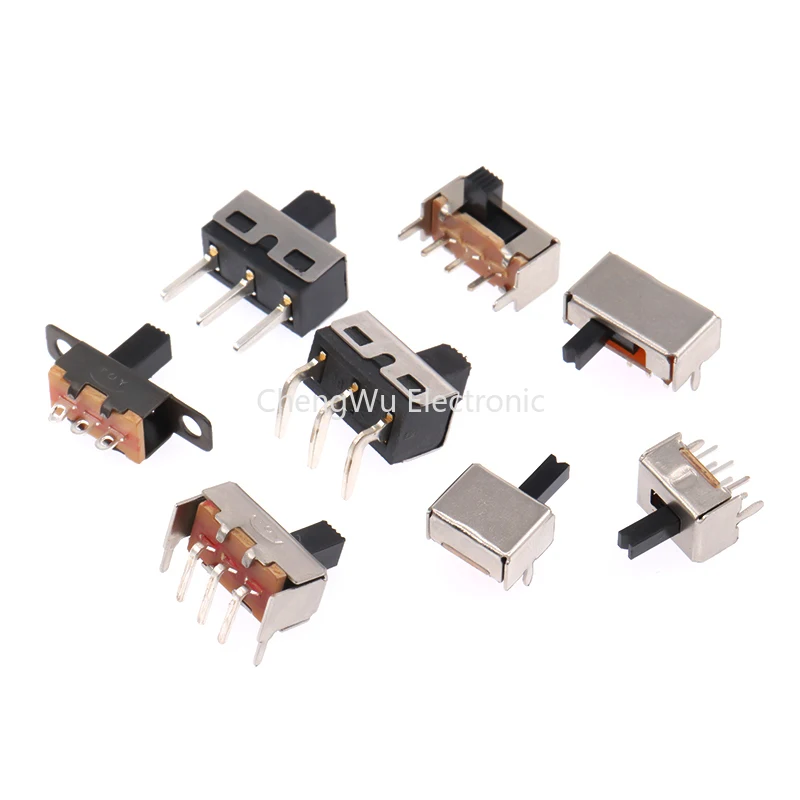 20pcs/lot Slide Switch Micro-Power Toggle Horizontal Sliding Second Gear Third