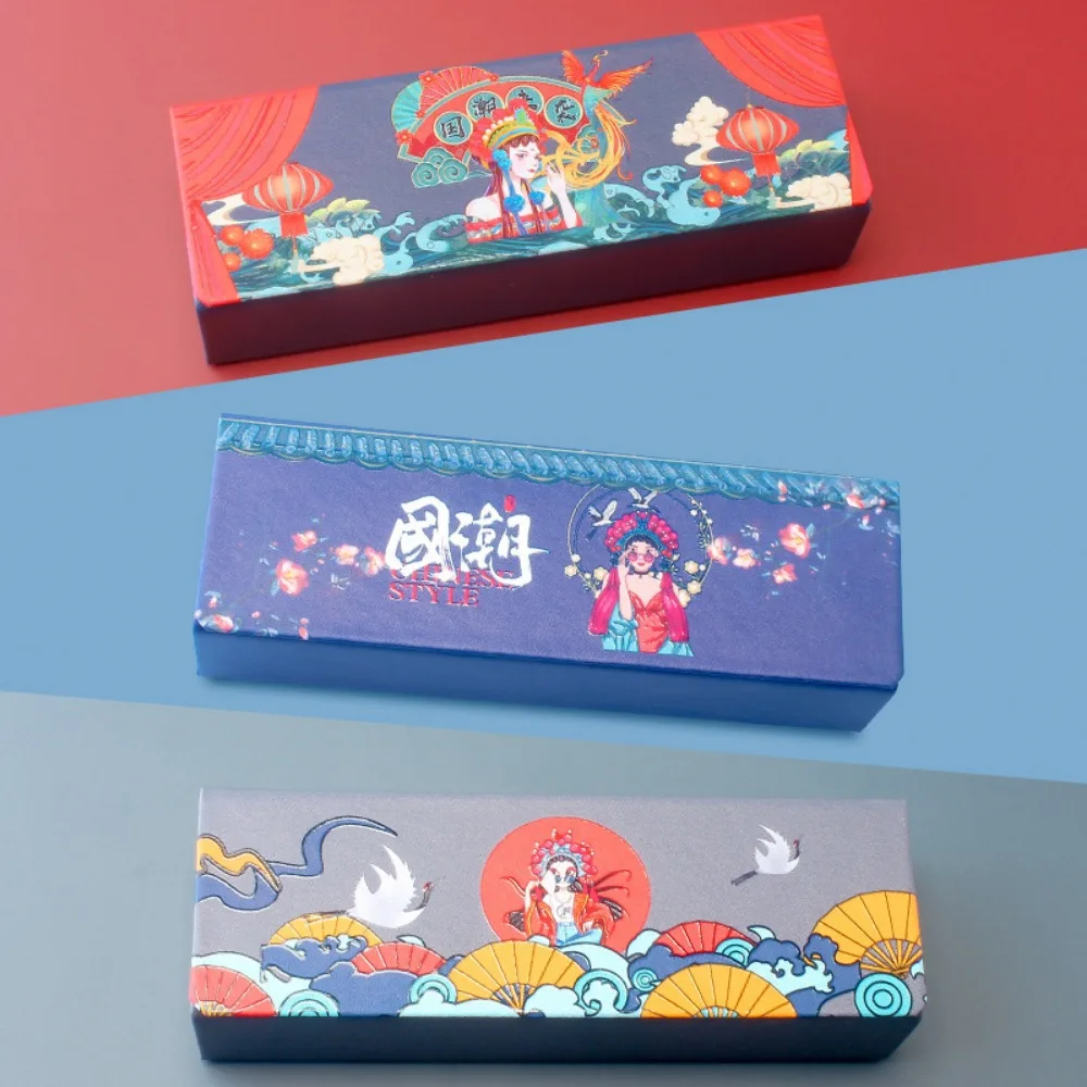 

Модный футляр для очков из искусственной кожи, футляр для очков в китайском стиле