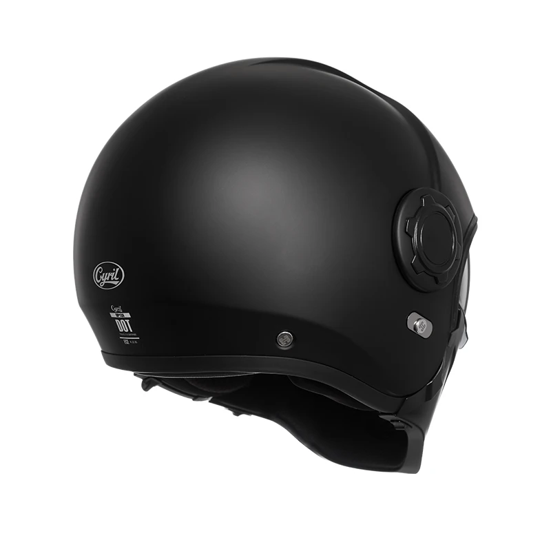 Мотоциклетный шлем Cyril Casco защитный в стиле ретро с сертификатом DOT для мужчин и