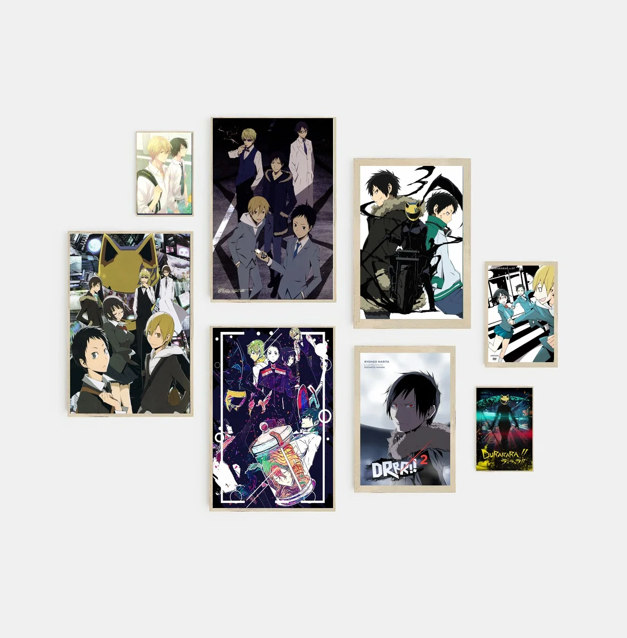 

10 Designs Anime Durarara Canvas Posters Room Home Bar Cafe Coffee House Decor Gift Aesthetic Art Wall