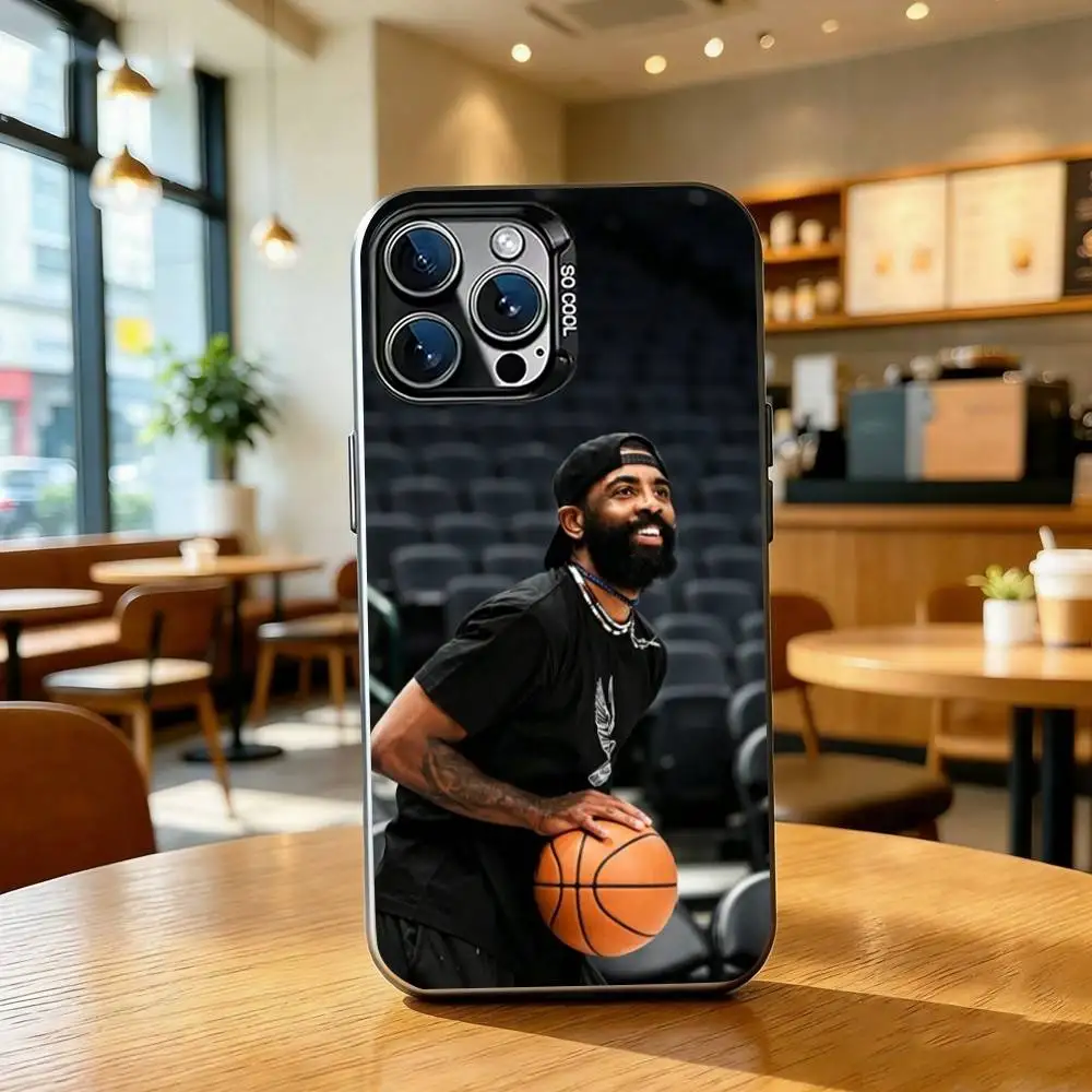 Фото Чехол для телефона K-Kyrie Irving для iPhone 17, 16, 15, 14, 13, 12, 11 Plus, Pro Max, XS, цветной серебристо-черный №3