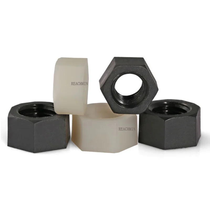 

200PCS/Lot Metric RoHs Standard M2 M2.5 M3 M4 M5 M6 M8 M10 M12 Nylon Hex Nuts Plastic Hexagon Gaskets