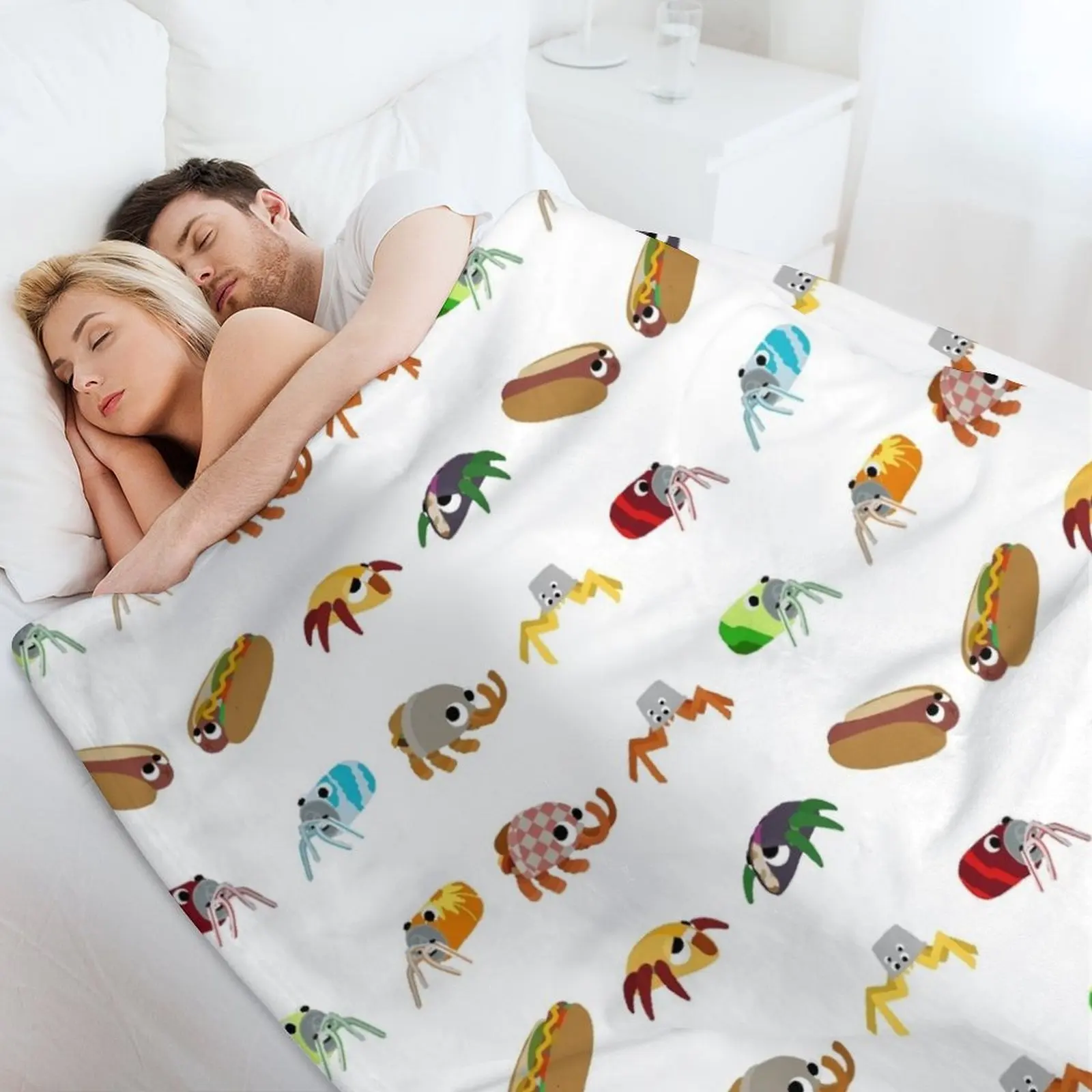 Bugsnax-упаковка для фаст-фуда одеяло сна постельное белье одеяла