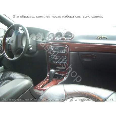 Накладки салона под дерево карбон алюминий для Chrysler LHS 1999-1999. Комплект L181. |
