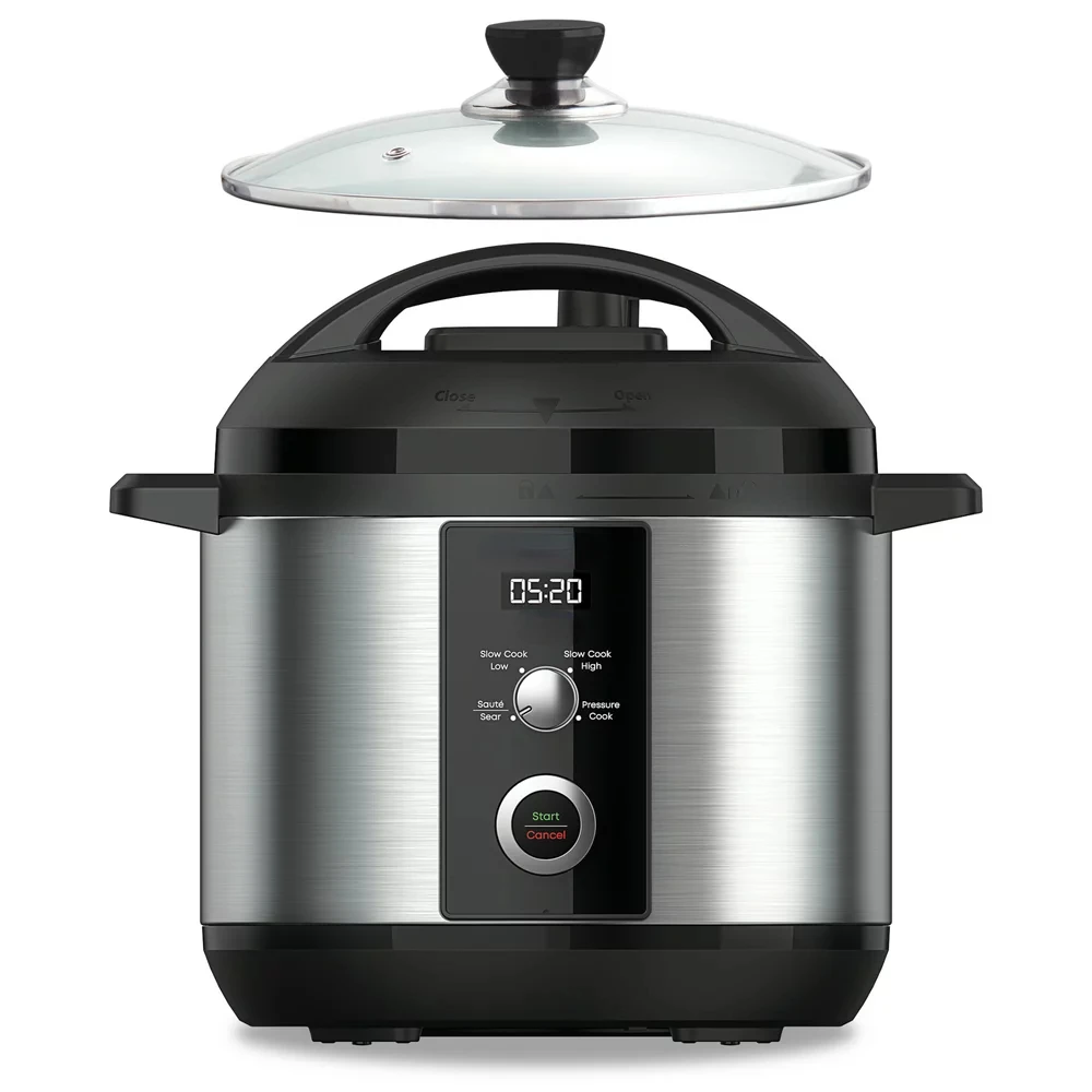 

6QT 3-in-1 Slow Cooker, Pressure Cooker, and Sauté Pot