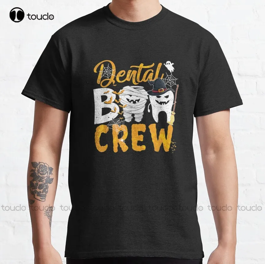 

Dental Boo Crew Classic T-Shirt Graphic Tshirt Custom Aldult Teen Unisex Digital Printing Tee Shirt Fashion Funny New Xs-5Xl