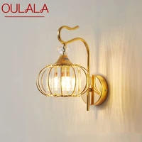 oulala nordic wall lamp modern indoor led creative crystal sconces light for home living room bedroom decor
