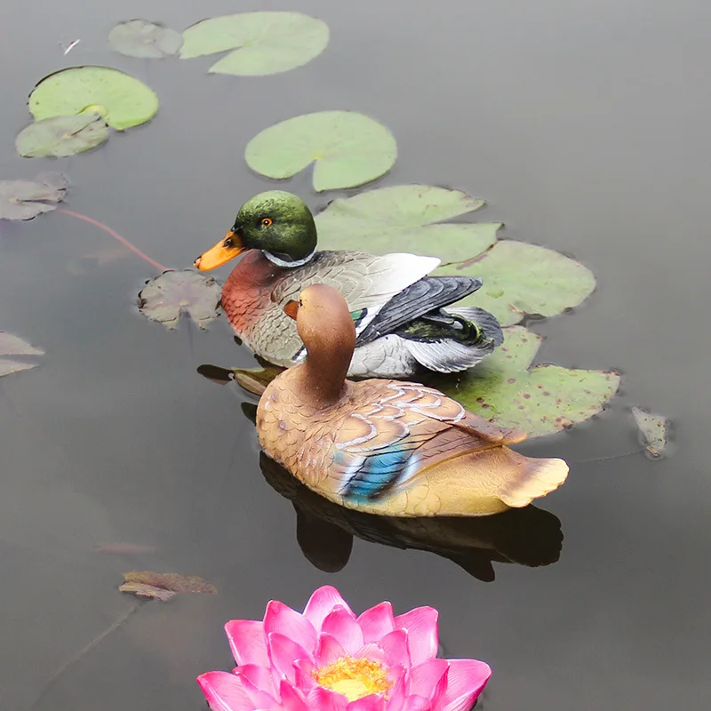 

Mandarin ducks in outdoor ponds, outdoor ducks in courtyards, simulated animal decorations in fish tanks, resin sculptures.