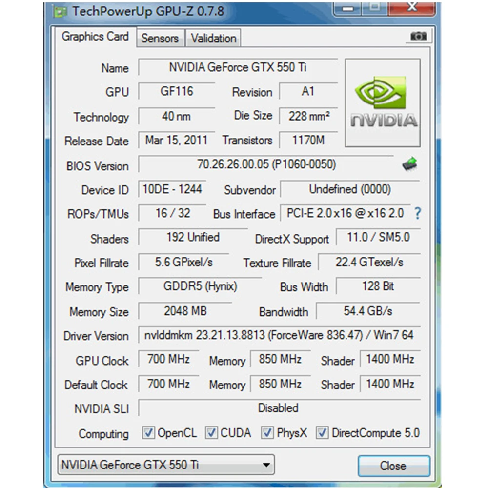 GTX550Ti видеокарта PCI-E 2 0 X16 ГБ GDDR5 128 бит HD VGA DVI-I видеокарты для NVIDIA GeForce GTX 550Ti 2G |