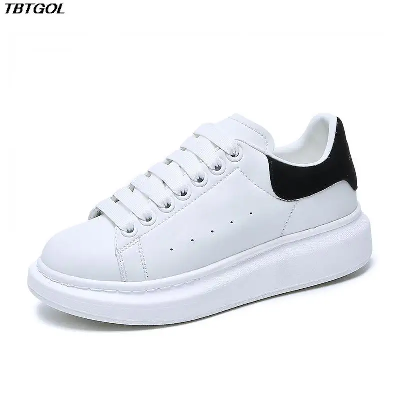 

Unisex Luxury Brand Design Genuine Leather Women Platform Sneakers Autumn Fashion Sports Ladies Vulcanized Shoes for men 2022