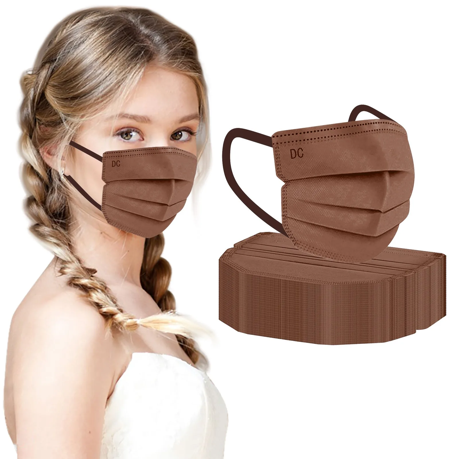 

10/50 шт., одноразовые маски для лица для взрослых