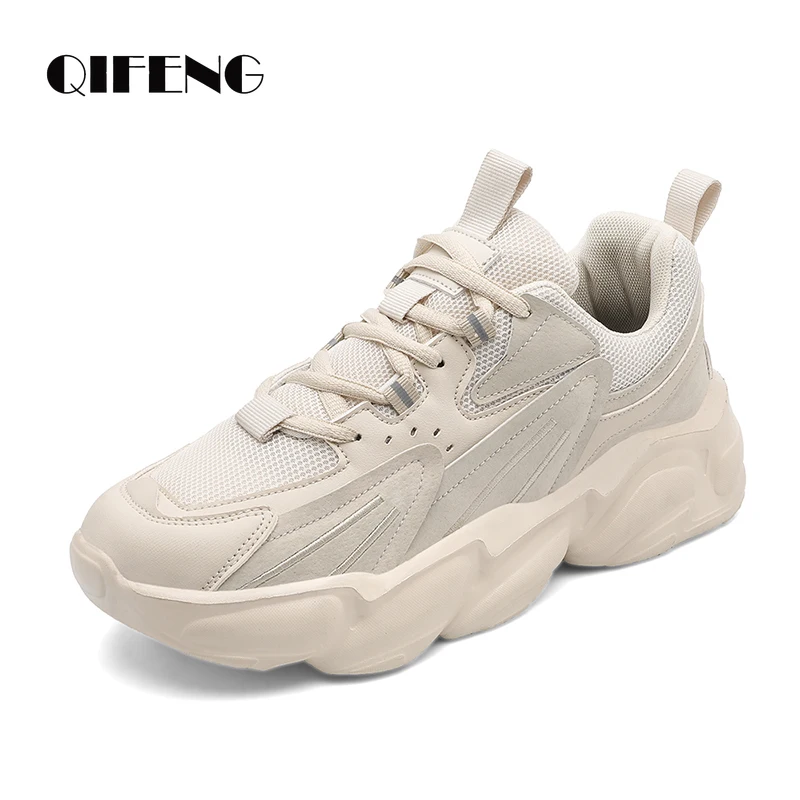 

Women Light Clunky Sneaker Spring Fashion Anti-slip Black Sports Shoes Trainer Summer Breathable Shoes Men Large Size 42 43 44