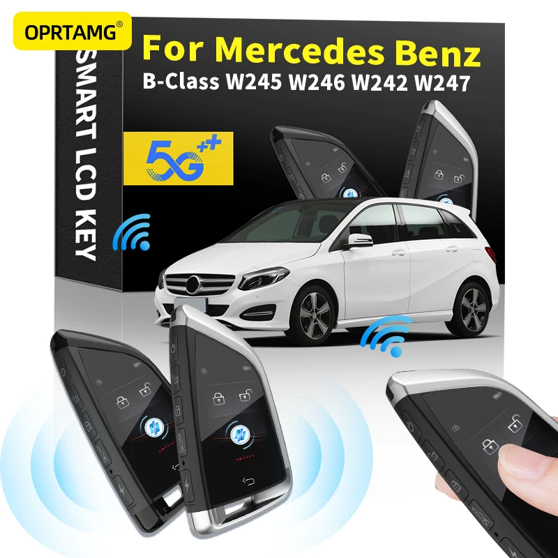 

Modified LCD screen smart car key key chain key shell For Mercedes Benz B-Class W245 W246 W242 W247 2000-2019 2020 2021 2022