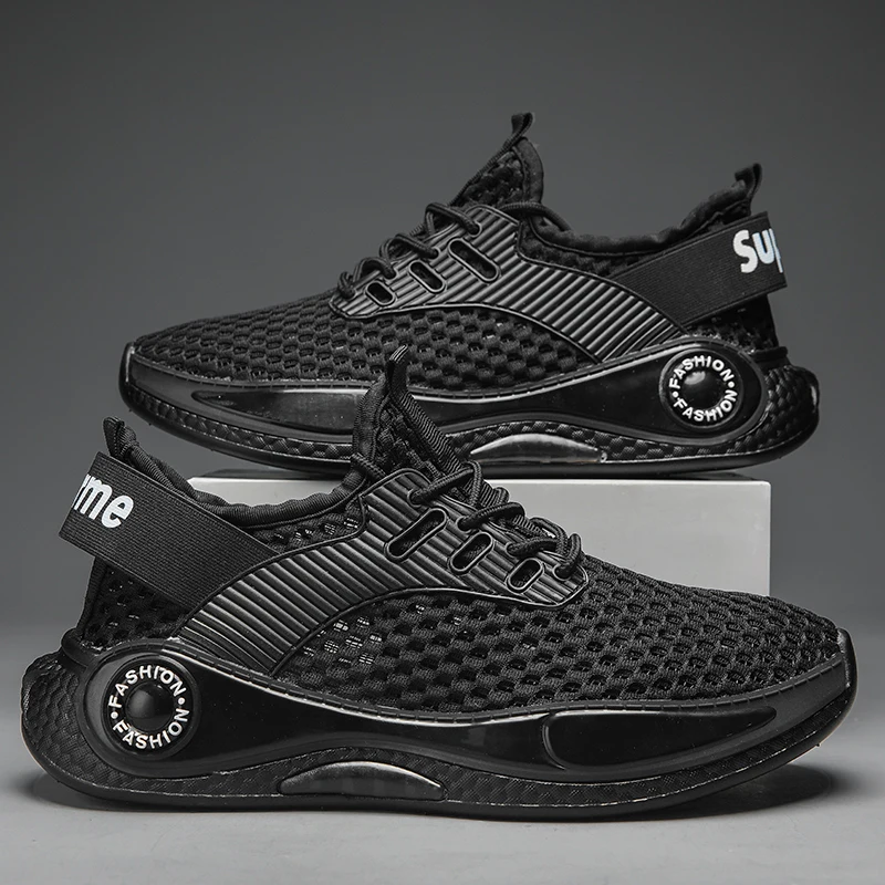 Brand Men Running Shoes Breathable Sneakers Flat Male Sport Shoes Mesh Zapatillas Hombre Rubber Outdoor Boots Mens Walking Shoes