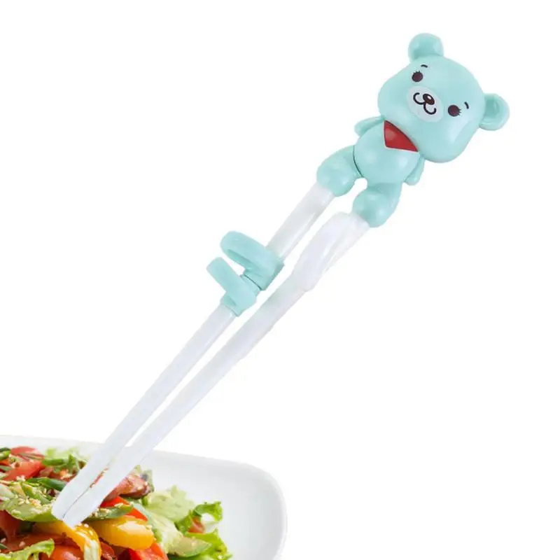 

Детские палочки для еды, тренировочные Многоразовые Детские палочки для еды для начинающих, простые в использовании палочки для еды с животными