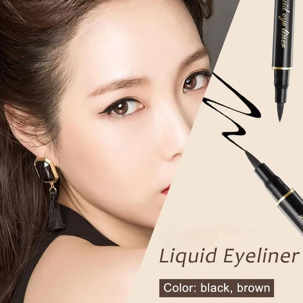 

Black Liquid Eyeliner Waterproof Long Lasting Eye Liner Pencil Quick Drying Not Bloom Natural Eyeliner Liquid Pen Cosmetic Tools