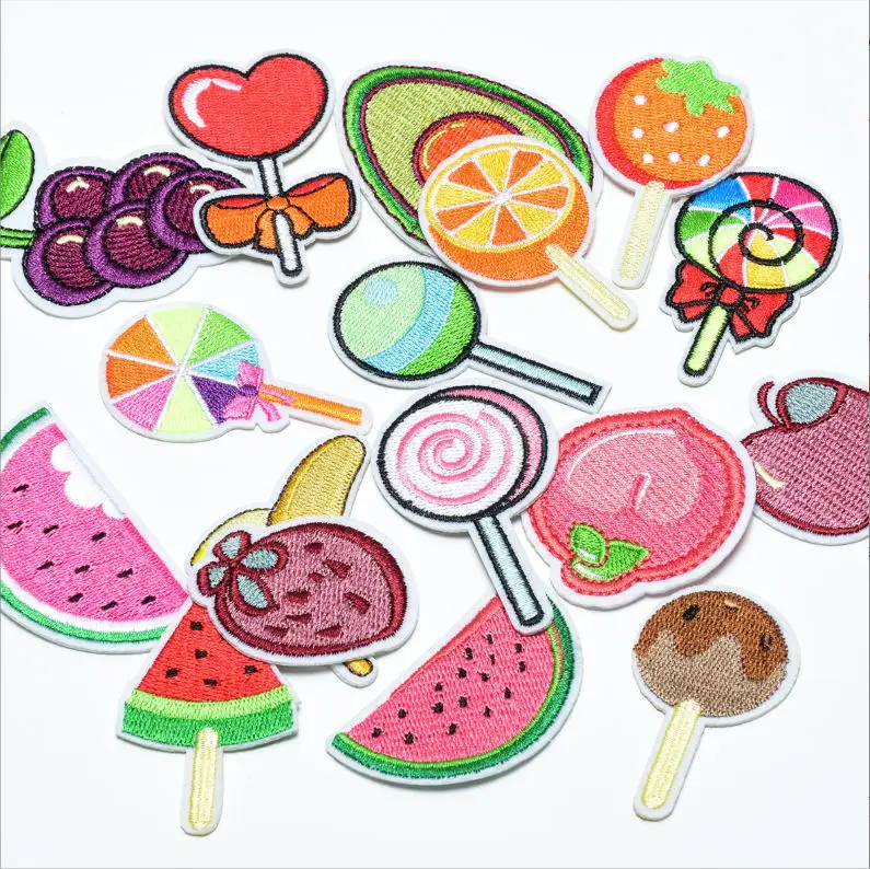 

10 Pcs Fruit Watermelon Embroidered Patches Holiday Clothing Hat Bag Shoe Repair Material Phone Gift Box Decor DIY Accessory