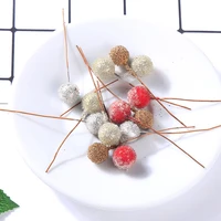 1 4cm simulation red berry fruit christmas display decoration pendant artificial fruit fake plants party decoration supplies