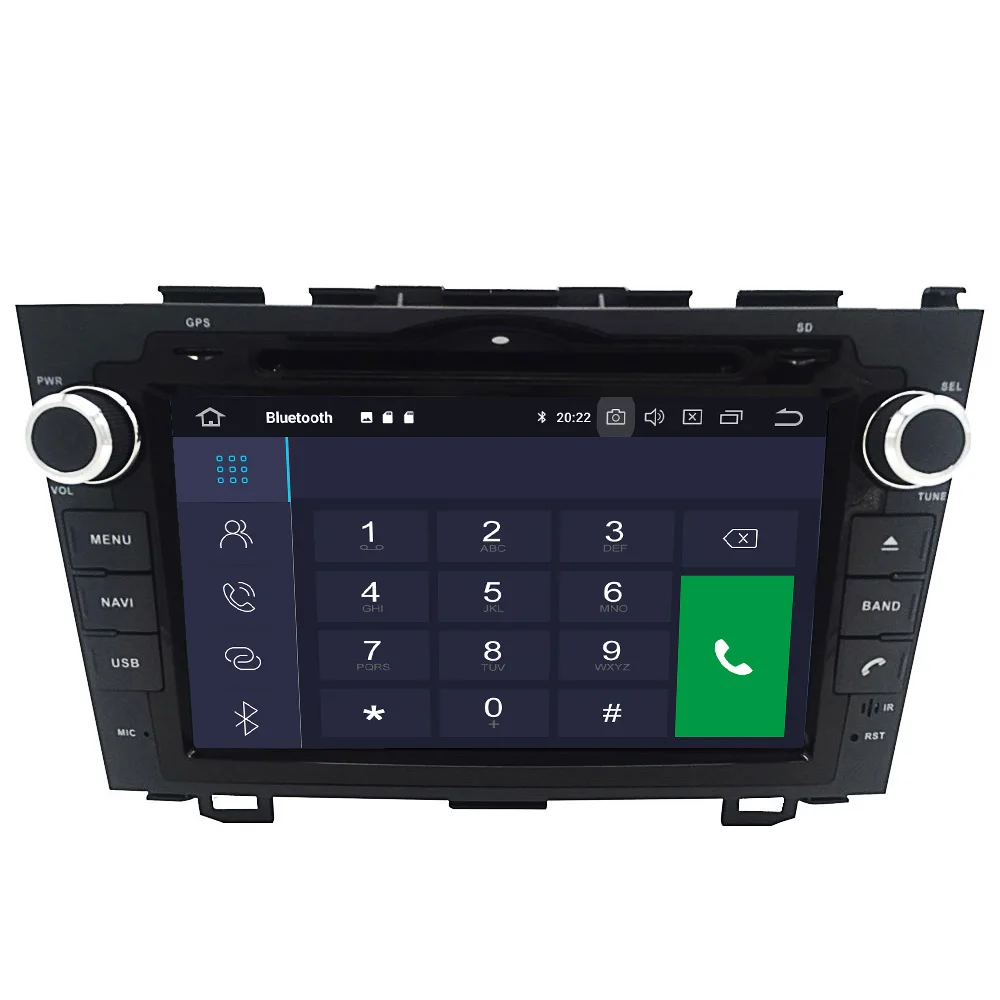 Aotsr Android 10.0 2 + 16G автомобильный радиоприемник с GPS-навигацией для Honda CRV CR-V 2006-2011 авто