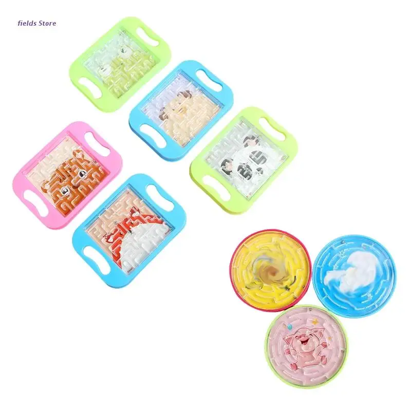 

3D Maze Puzzle Board Handhold Balance Labyrinth Walking Beads Brain Game Toy Preschool Education & Concentration Gift