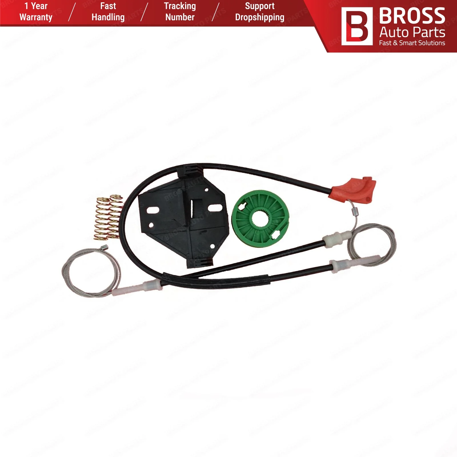 Комплект для ремонта стеклоподъемника BWR5062 передняя левая сторона водителя