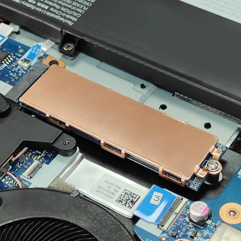 

Металлический радиатор SSD, радиатор с термосиликоновой прокладкой M.2, Запасные детали, односторонние аксессуары для ноутбуков