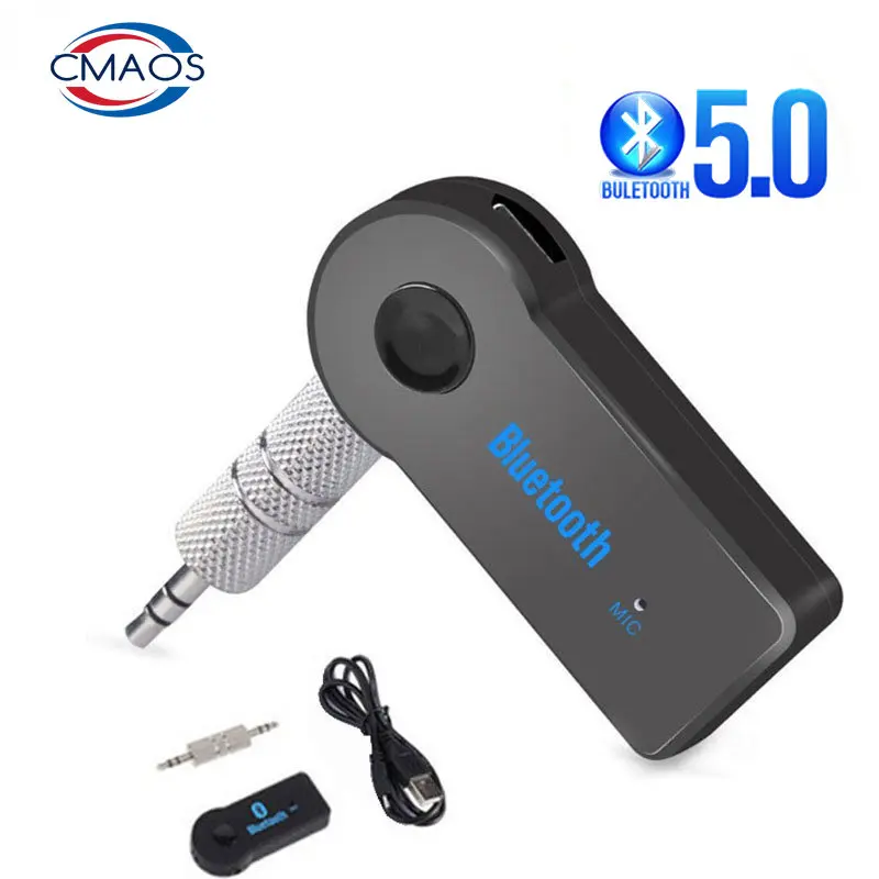 

2 in 1 Wireless Bluetooth 5.0 Receiver Transmitter Adapter 3.5mm Jack For Car Music Audio Aux A2dp Headphone Reciever Handsfree