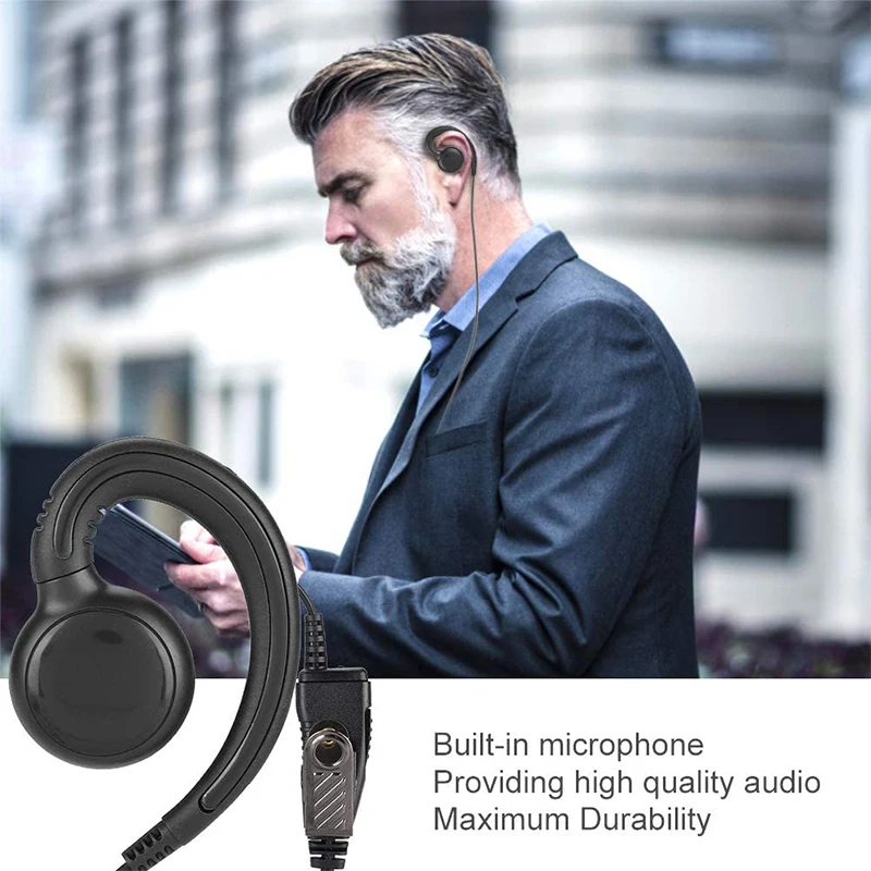 RISENKE 1-Pin Headset for Motorola SL300 SL7550 7580 7590 SL4000 SL1K SL1M Walkie Talkie Accessories Earpiece with Mic(1-5PCS)