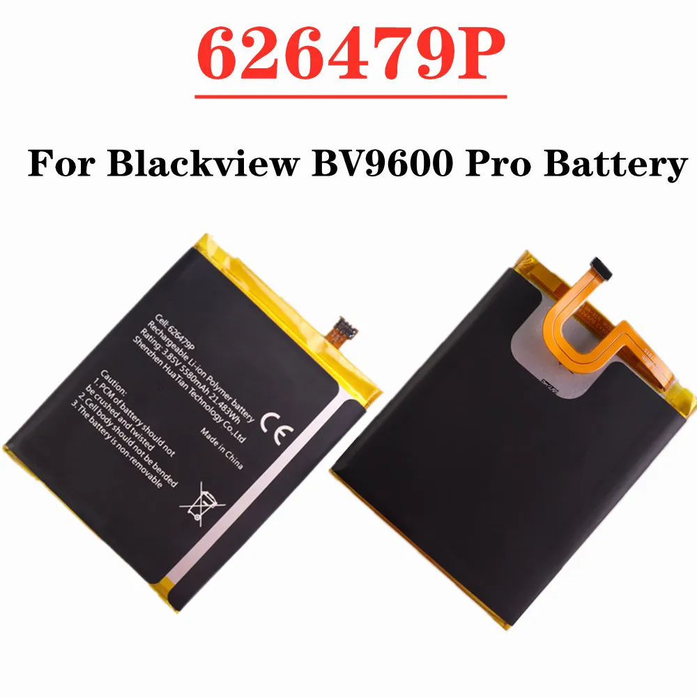 

626479P Battery 5580mAh For Blackview BV9600 Pro Phone Battery High Quality Replacement Batteries