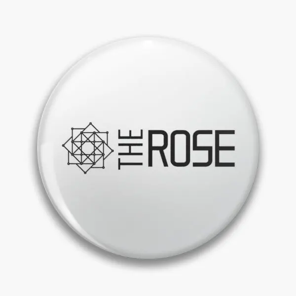 

The Rose Logo Black Customizable Soft Button Pin Badge Brooch Cute Decor Gift Clothes Collar Hat Creative Women Cartoon Jewelry