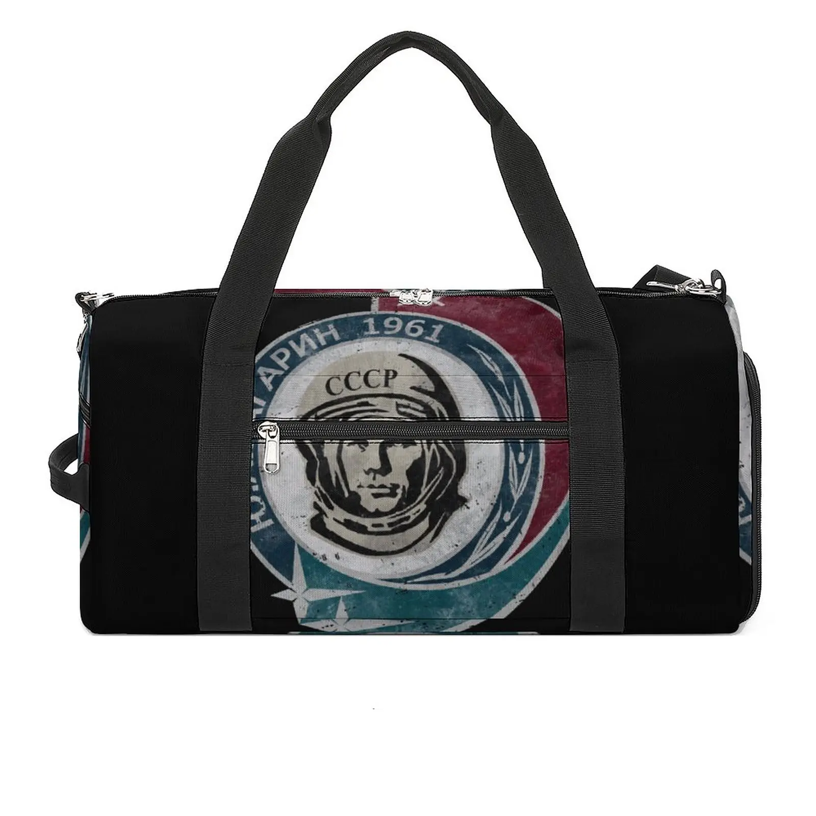 

CCCP Yuri Gagarin Gym Bag Science Luggage Sports Bags Men Pattern Large Graphic Fitness Bag Waterproof Handbags