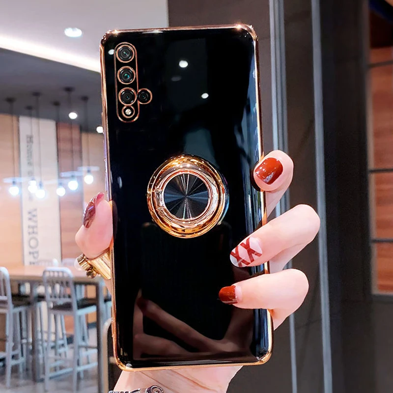 Магнитный чехол с кольцом-подставкой для Huawei Nova 5T Honor 20 Pro P30 P20 Mate P40 20pro | Мобильные
