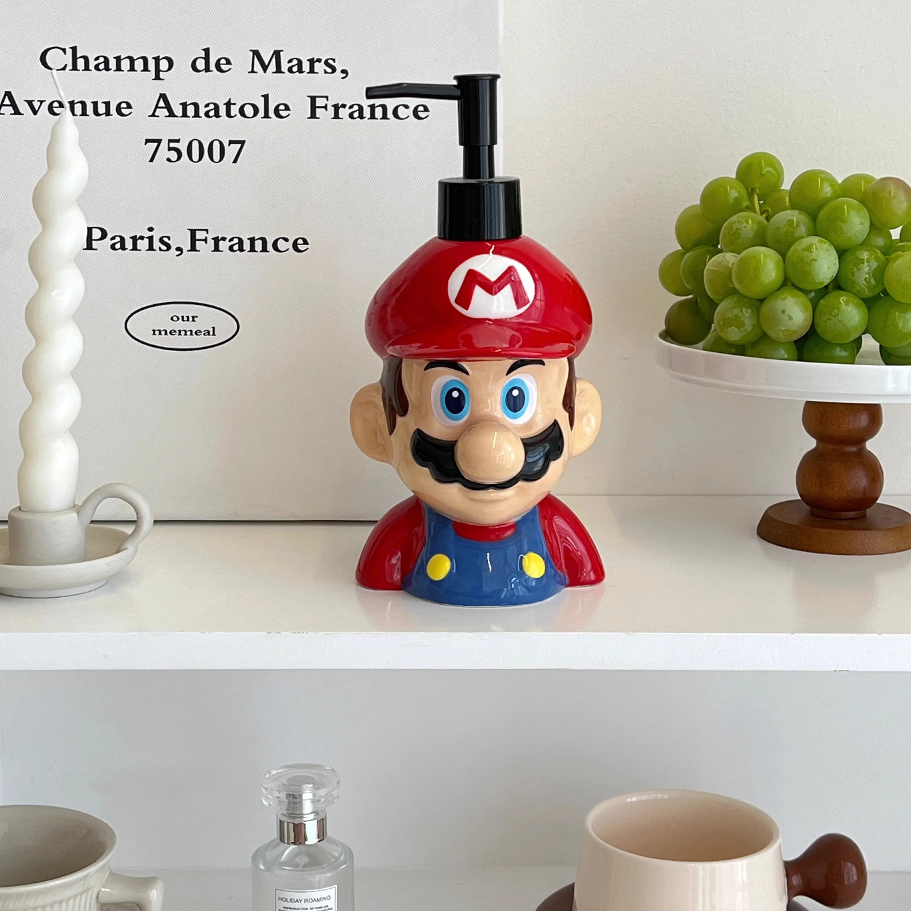 Фото Пресс-бутылка Super Mario, гель для душа, пустая бутылка, дезинфицирующее средство для рук, отдельная бутылка, креативный мультяшный подарок, принадлежности для ванной комнаты №4