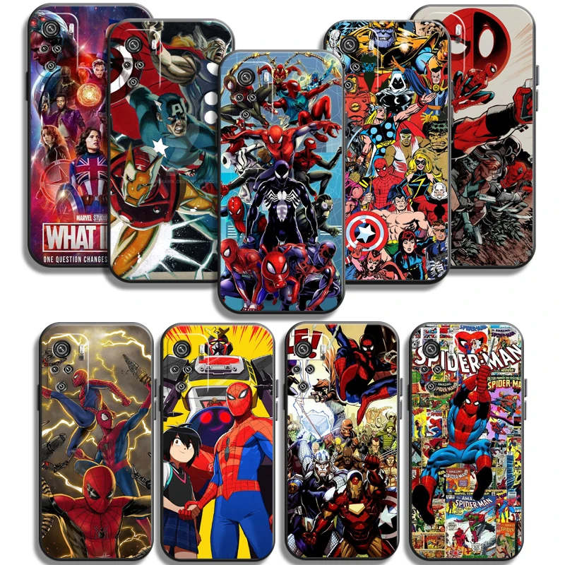 

Marvel Avengers Phone Cases For Xiaomi Redmi POCO X3 GT X3 Pro M3 POCO M3 Pro X3 NFC X3 Mi 11 Mi 11 Lite Coque Carcasa Funda