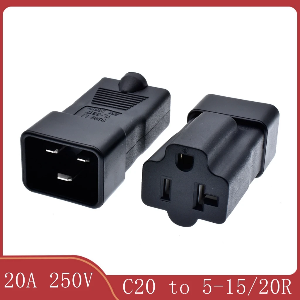 

20A 250V IEC320 C20 TO 5-15/20R коннектор, стандартный переходник
