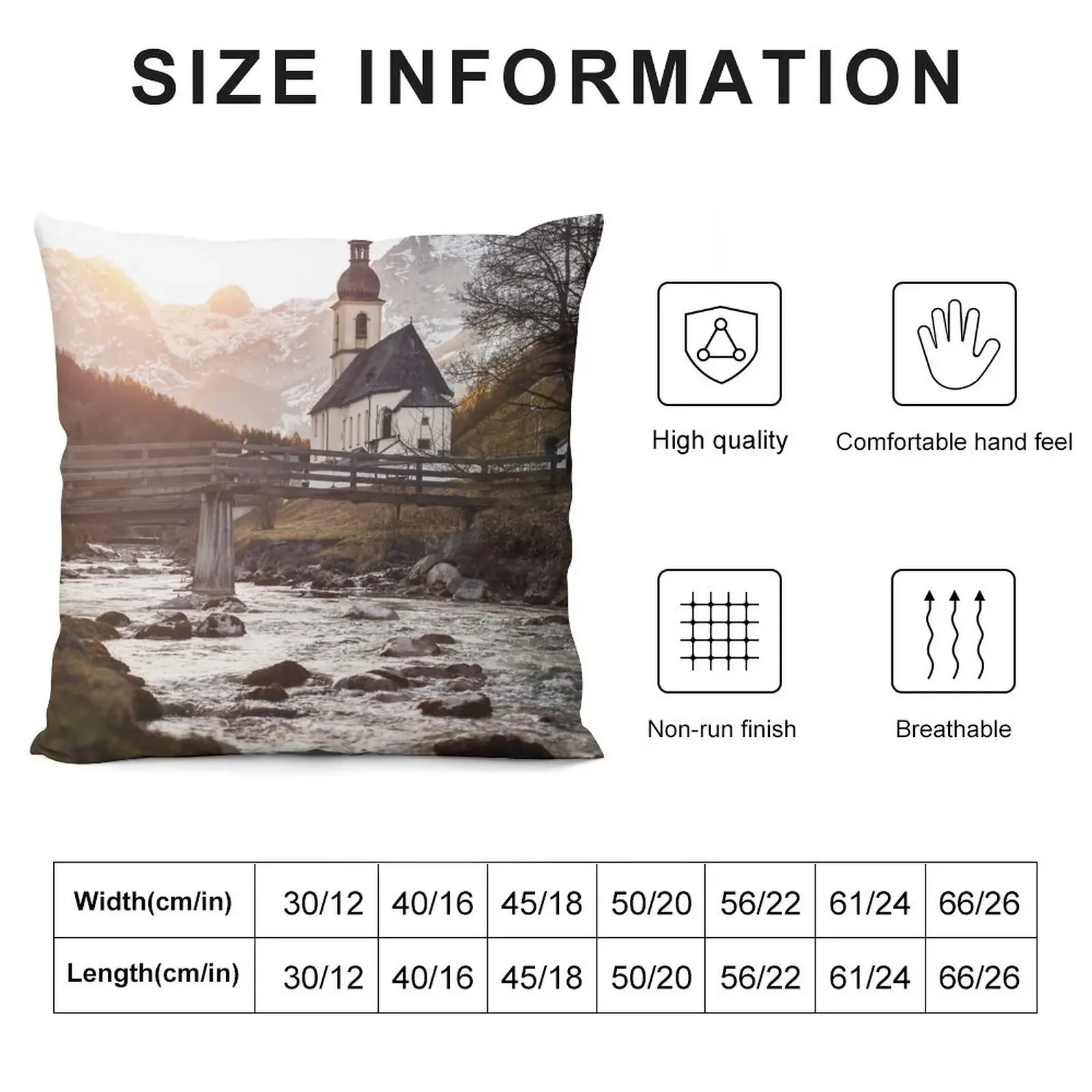 Ramsau-Berchtesgaden декоративная подушка эстетическая для сидения рождественская