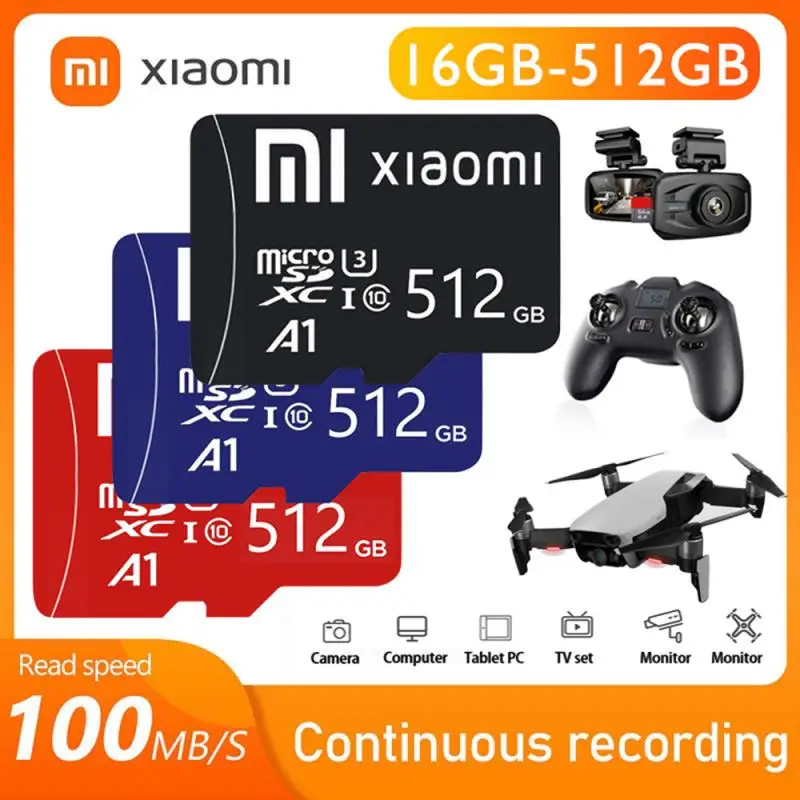 

Высокоскоростная Micro карта памяти Xiaomi 1 ТБ Micro TF Sd карта 16 ГБ 32 ГБ 64 Гб 128 ГБ 256 ГБ 512 ГБ 1 ТБ Tarjeta Microdrive Mini SD карта