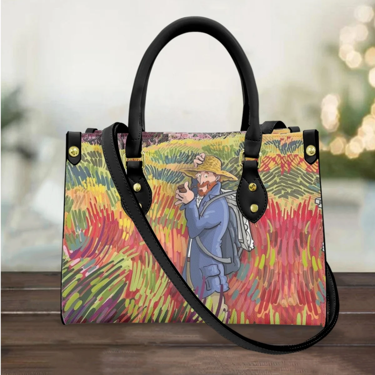 

Luxury Handbags Women Bags Designer Art Van Gogh Printing Fashion Cross Body Bags for Female Casual Small Tote Bags Woman Bolsas